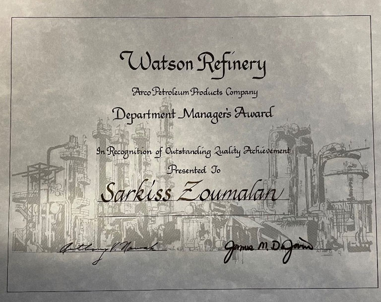 Department Managers Award